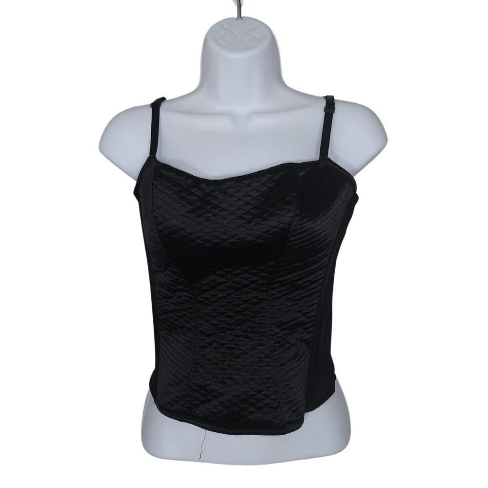 Native Intimates Black Quilted Corset Y2K Sz Large